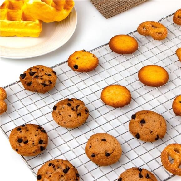Cooling Rack for Baking 2-Pack, 16x10 Inches Baking Rack, Thick Wire Cookie - Picture 6 of 8